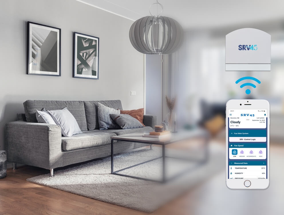 SRV45 – Smart Air Quality Monitoring with mobile App